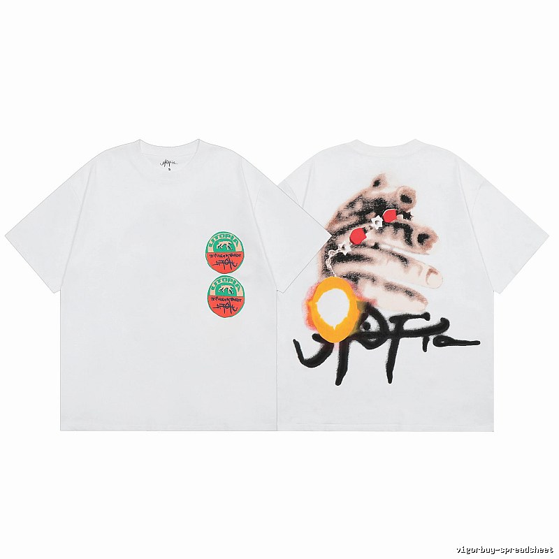 Travis Scott Easy Match Graphic T-shirt Brown Travis Scott for Everyday Use