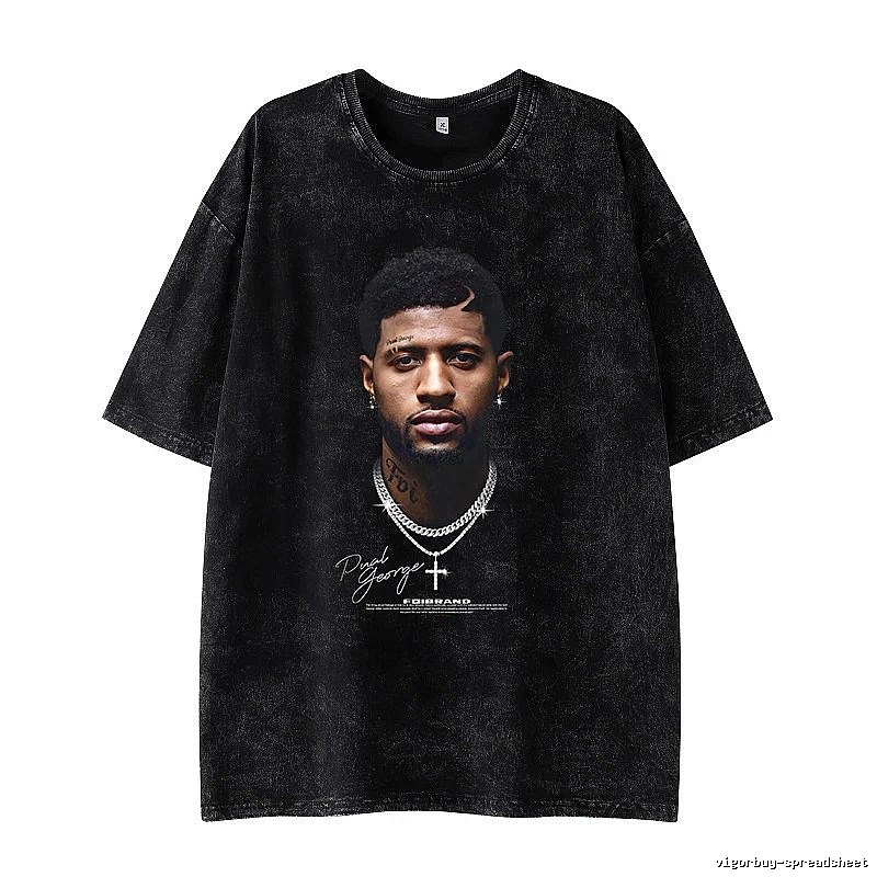 Tupac Logo Detail Portrait graphic T-shirt Black Tupac Collage with Relaxed Feel
