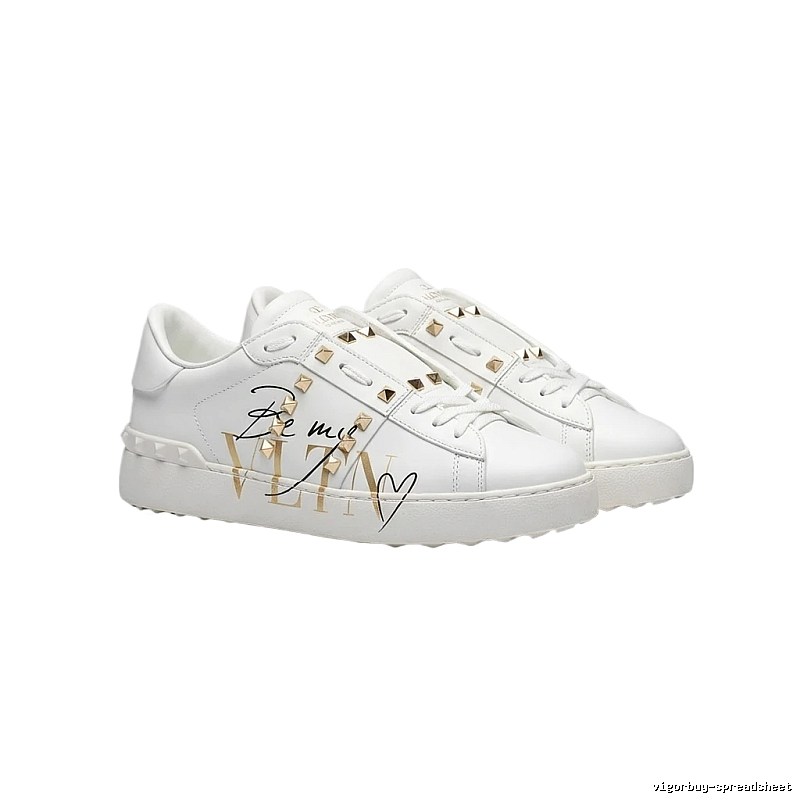 Valentino rivet trendy white shoes