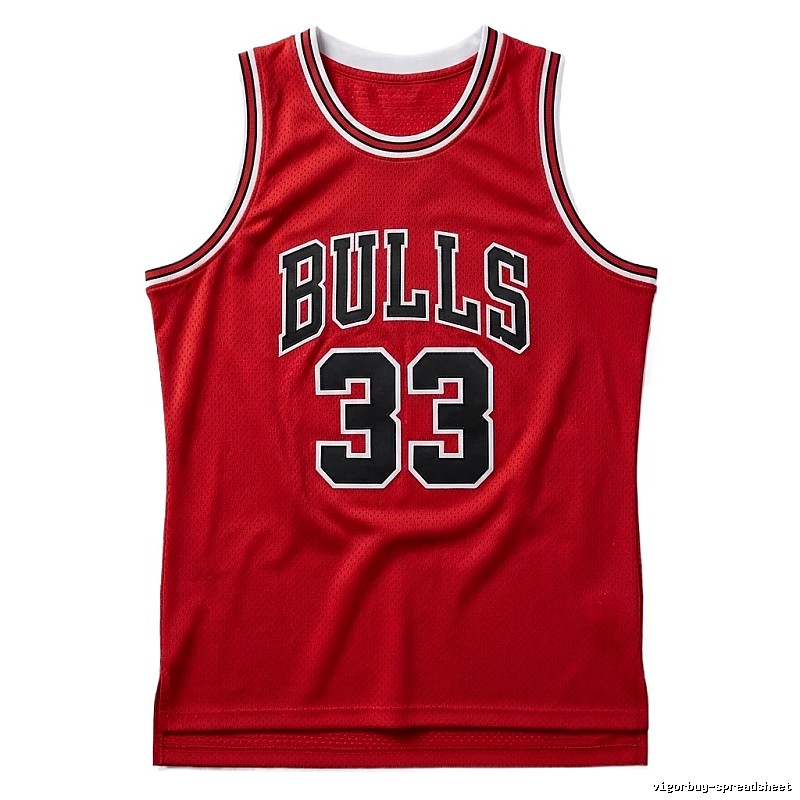 Vintage red jersey of the Michael Jordan.