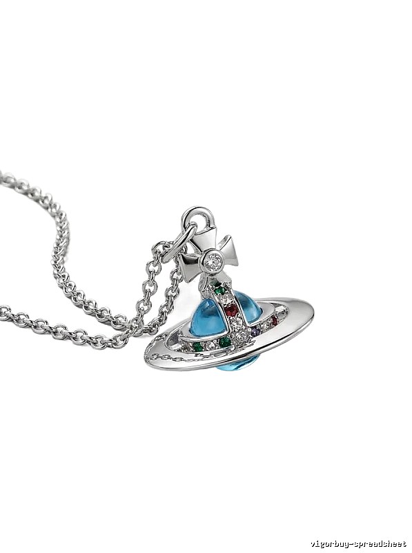 Vivienne Westwood Saturn series silver necklace