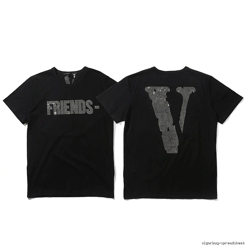 Vlone Friends Trendy and Cool Black T-shirt