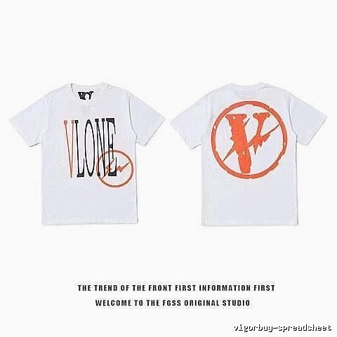 Vlone Logo Detail Logo T-shirt Black Purple Vlone with Functional Detail