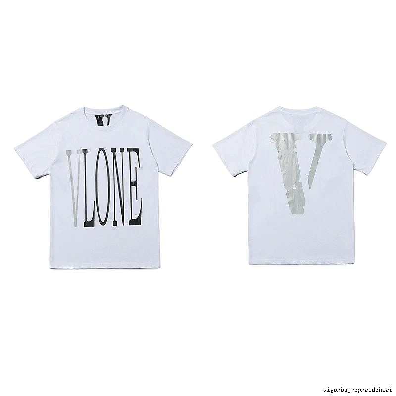 Vlone Patterned Logo T-shirt Black Purple Vlone with Signature Styling