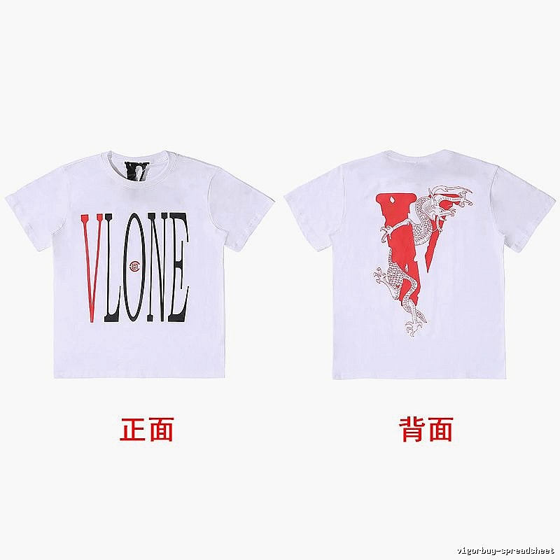 Vlone Streetwear Logo T-shirt Black Purple Vlone with Logo Accent