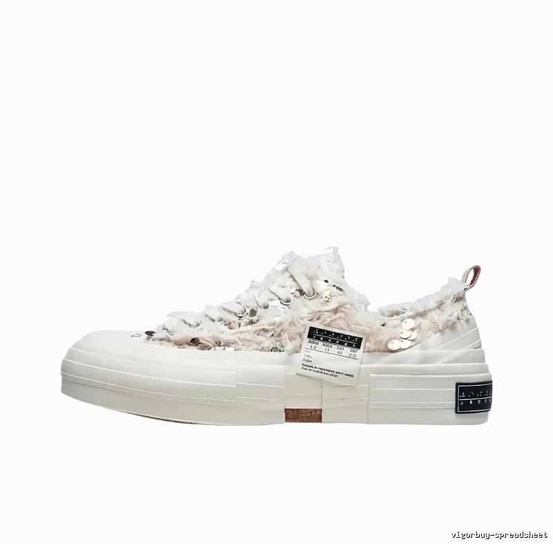 Xvessel Deconstructed Style White Sneakers