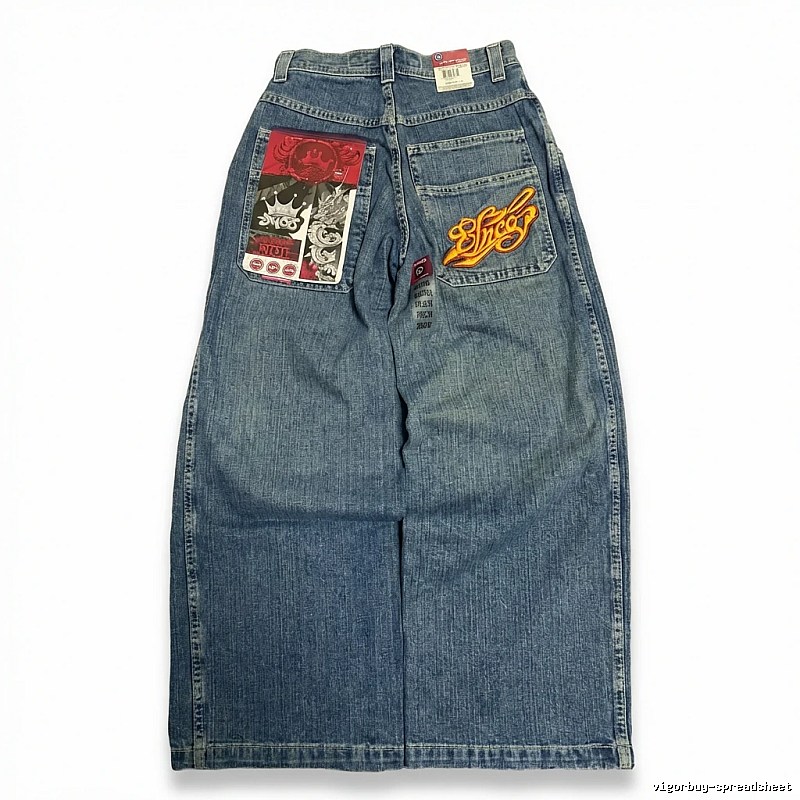 Y2K denim long pants