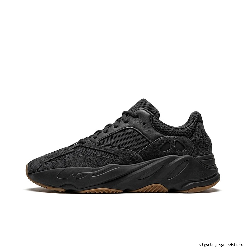 Yeezy 700 retro style black-brown shoes