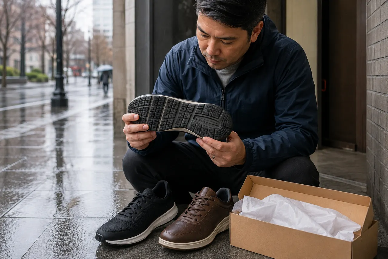 Vigorbuy Rainy Commute Shoe Grip Guide visual guide for vigorbuy